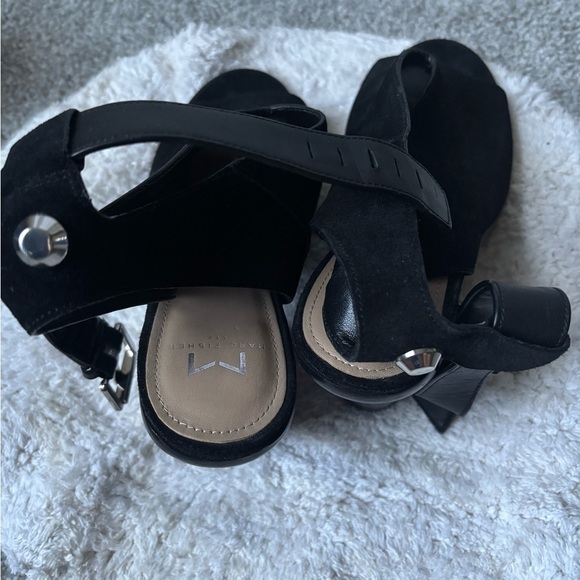 Marc Fisher Black Suede Women's Sandals - Picture 1 of 3